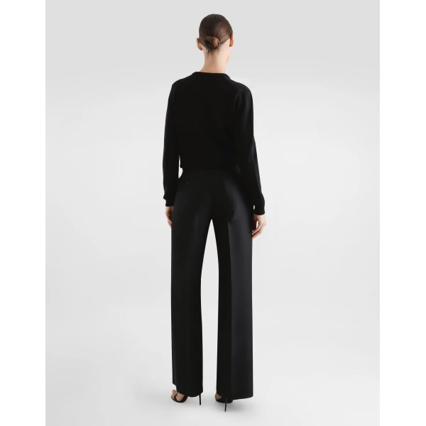 Dolce & Gabbana Wool and silk faille trousers, view 3