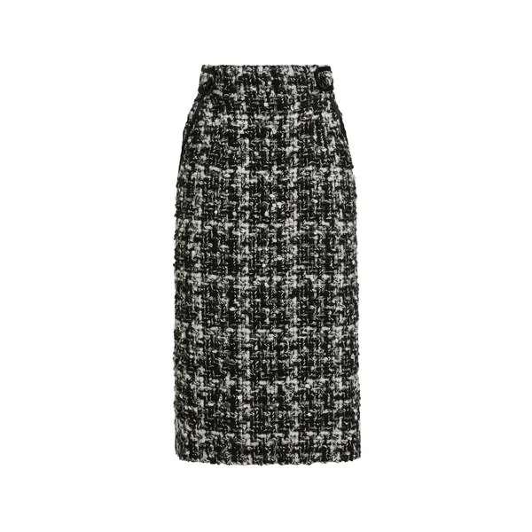 Dolce & Gabbana Wool blend check skirt