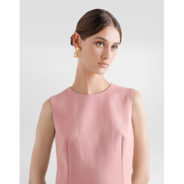 Dolce & Gabbana Wool crepe midi fit-and-flare dress, view 5