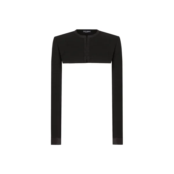 Wool crepe shrug