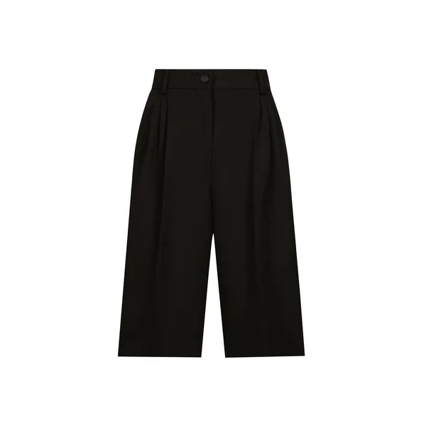 Dolce & Gabbana Wool gabardine tuxedo Bermuda shorts