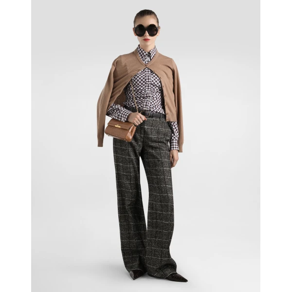 Dolce & Gabbana Wool trousers with check print, view 2