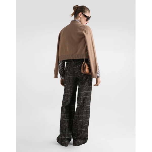 Dolce & Gabbana Wool trousers with check print, view 3