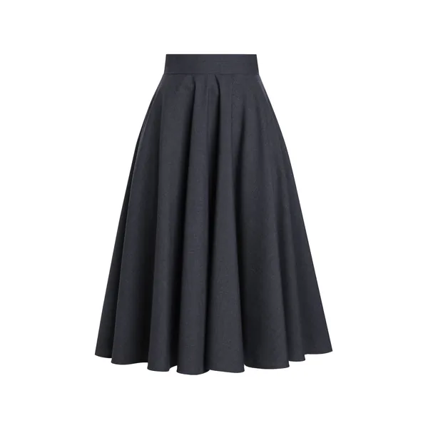 Dolce & Gabbana Woolen midi circle skirt