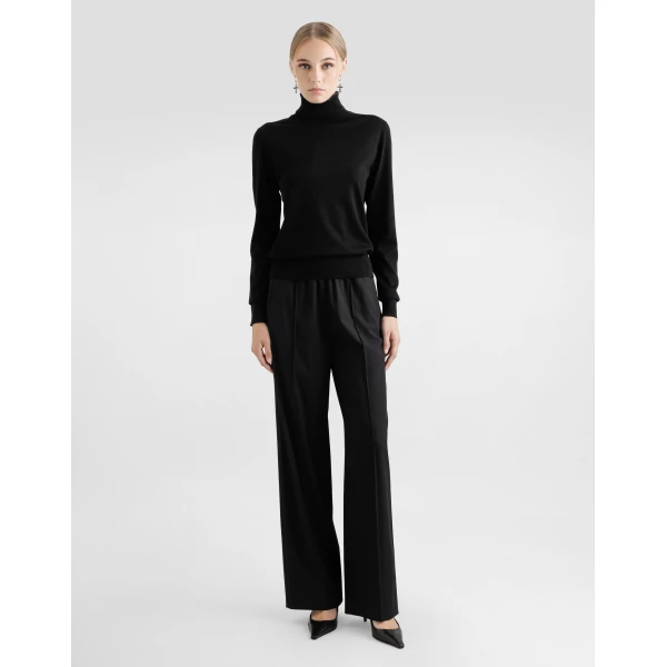Dolce & Gabbana Woolen palazzo-style jogging pants, view 2