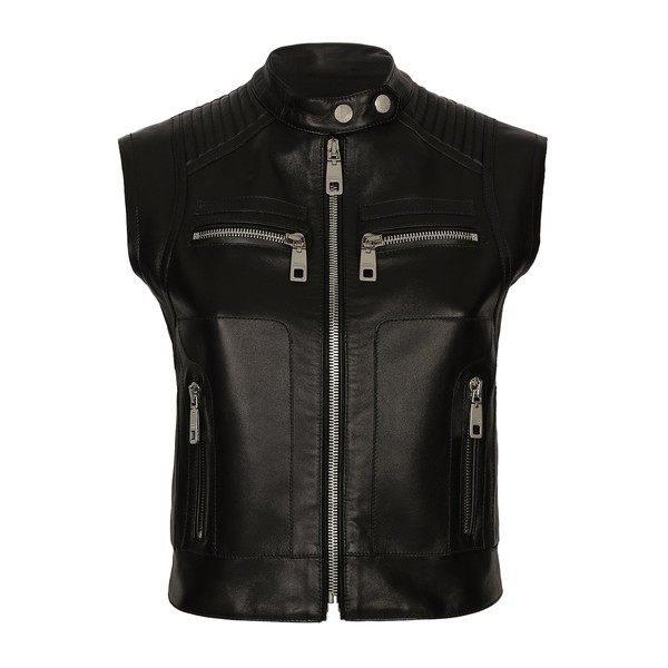 Dolce & Gabbana Zip-up leather vest