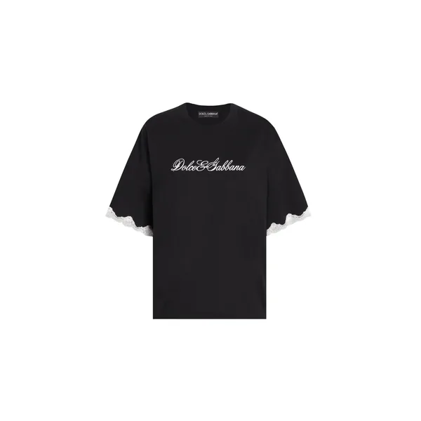 Dolce & Gabbana jersey t-shirt with embroidery Top