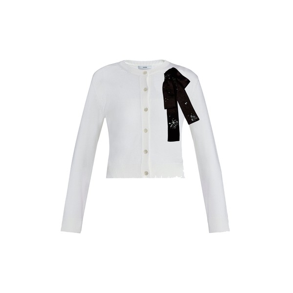 Erdem Embellished Merino Wool Cardigan