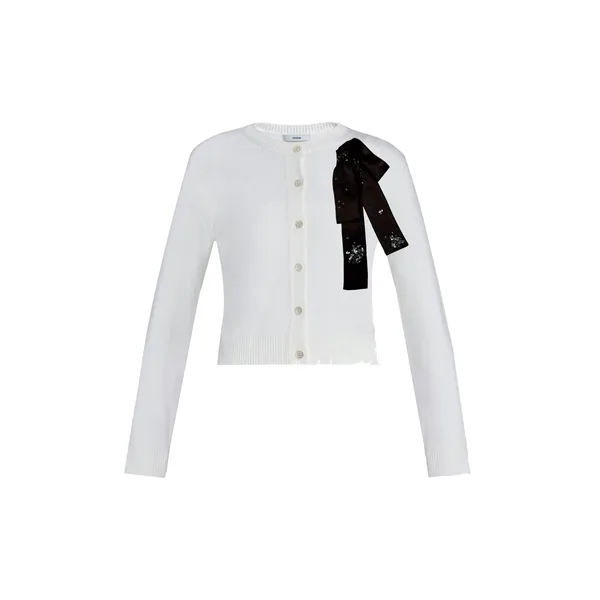 Embellished Merino Wool Cardigan