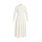 Erdem Embroidered Cotton Long Sleeve Shirt Dress - Dresses - British Romantic Luxury at Coveti