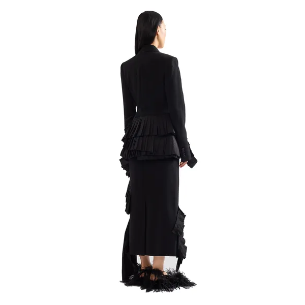 Erdem Embroidered Grain De Poudre Fitted Blazer, view 2