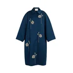 Erdem Embroidered Heavy Satin Coat