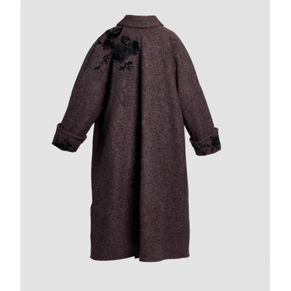 Erdem Embroidered Wool Coat - Coats - British Romantic Luxury at Coveti