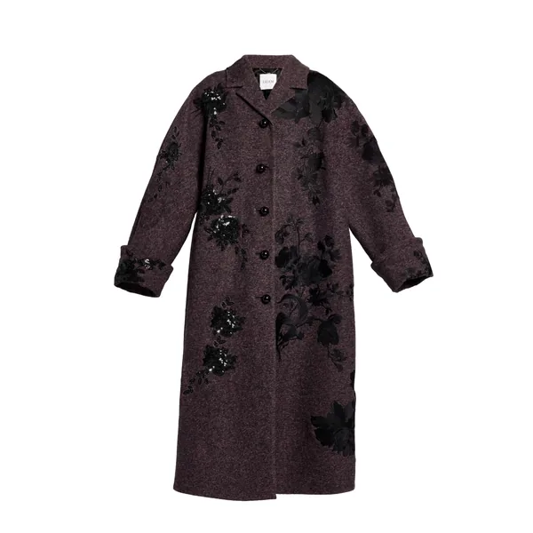 Erdem Embroidered Wool Coat - Coats - British Romantic Luxury at Coveti