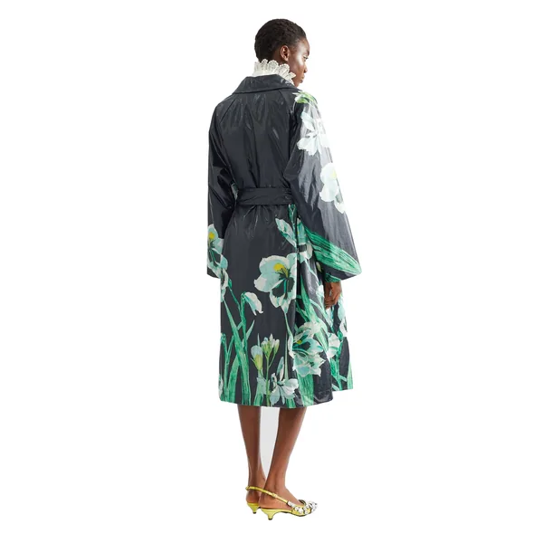 Erdem Floral Cotton Trench Coat, view 2