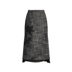 Erdem Floral Embroidered Wool Midi Skirt