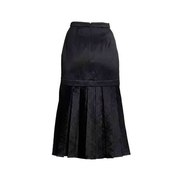 Erdem Floral Embroidered Wool Midi Skirt, view 3
