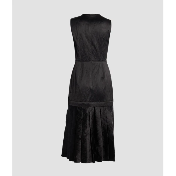 Erdem Floral Embroidered Wool Sleeveless Midi Dress, view 2