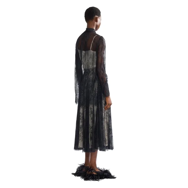 Erdem Floral Lace A-Line Skirt, view 2