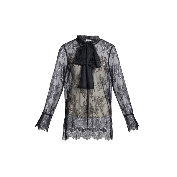 Erdem Floral Lace Long Sleeve Shirt