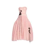 Erdem Floral Lace Tulle Sleeveless Midi Dress