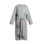 Erdem Floral Print Double Face Wool Belted Coat