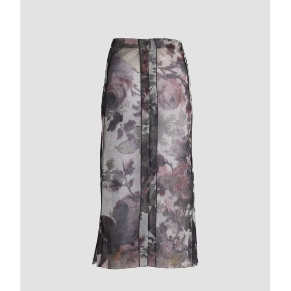 Erdem Floral Print Jacquard Knit Skirt - Skirts - British Romantic Luxury at Coveti