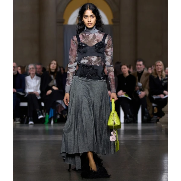 Erdem Floral Print Jacquard Turtleneck Knit, view 3