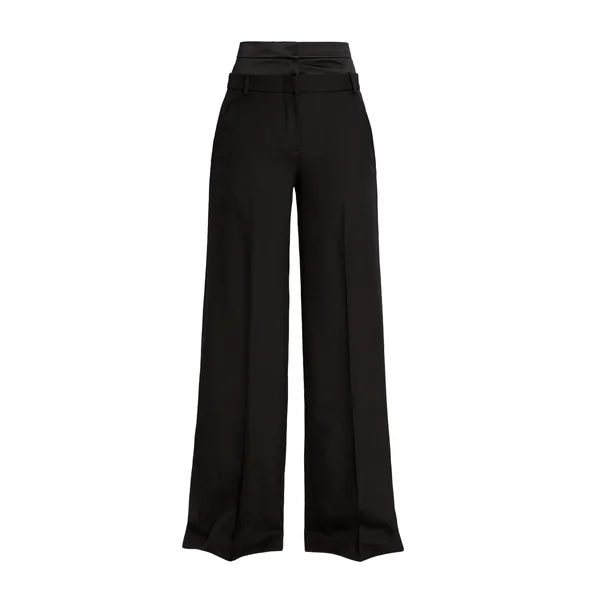 Erdem Grain De Poudre Wide Leg Trouser - Pants - British Romantic Luxury at Coveti