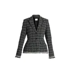 Erdem Tweed Fitted Single Breasted Blazer