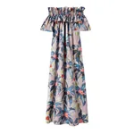 La Double J Breakfast Dress in Maxi Tropicana Mauve