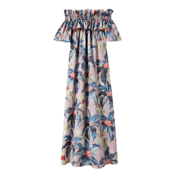 Breakfast Dress in Maxi Tropicana Mauve