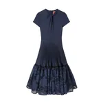 La Double J Chignon Dress in Solid Midnight Blue