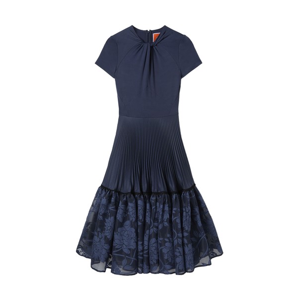 La Double J Chignon Dress in Solid Midnight Blue