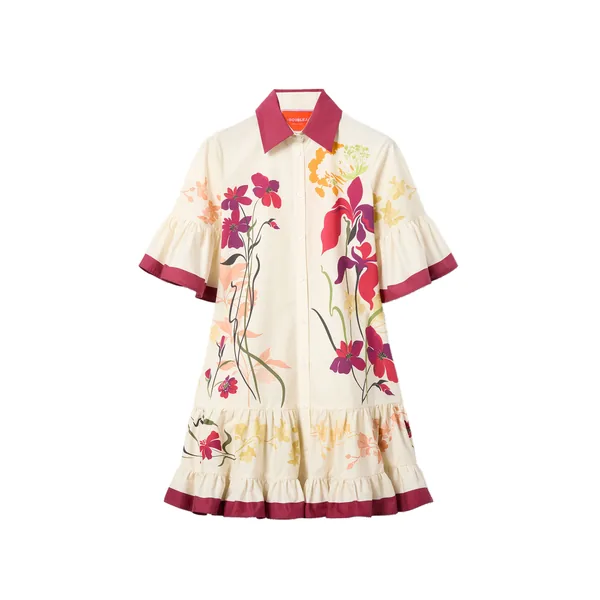 Choux Dress in Corsage Placée Ivory