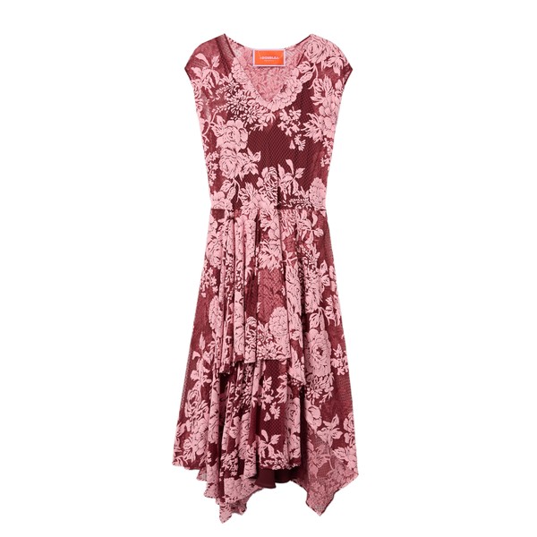 La Double J Do It All Lacey Dress in Solid Pink