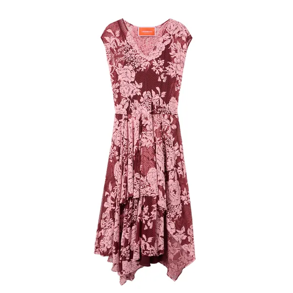 Do It All Lacey Dress in Solid Pink
