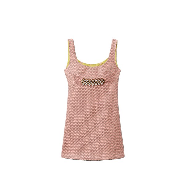 La Double J Ella Mini Dress in Tulip Pale Pink