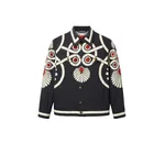 La Double J JJ Jean Jacket in Medallion Placée Black