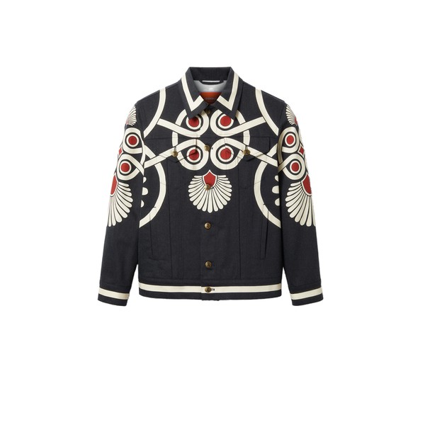 La Double J JJ Jean Jacket in Medallion Placée Black
