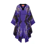 La DoubleJ Karis Kaftan in Atlantis Placée Purple - Dresses - Milanese Maximalist Fashion at Coveti La Double J Karis Kaftan in Atlantis Placée Purple