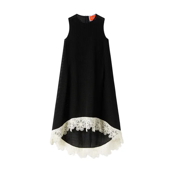 La Scala High Dress in Solid Black