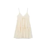 La Double J Lacey Nymph Mini Dress in Solid Ivory