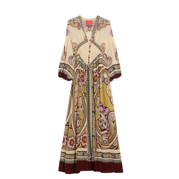 La Double J Long Camerino Dress in Kells Placée Light Green
