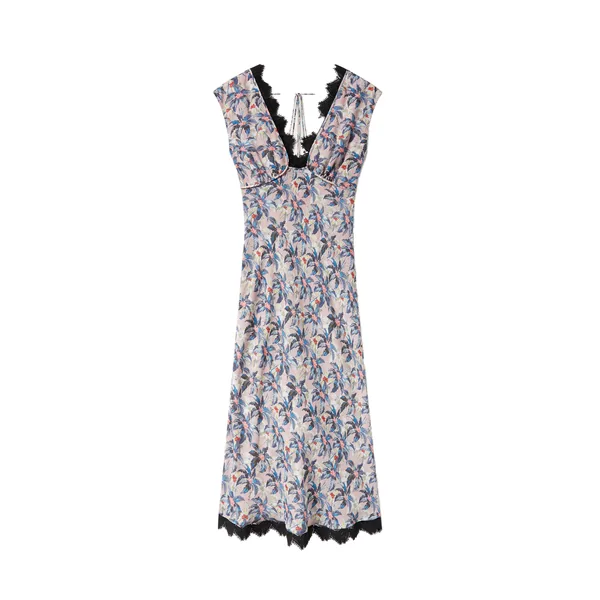 Luna Dress in Mini Tropicana Mauve