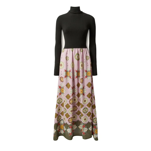 Lunaria Foulard Dress in Nucleus Black