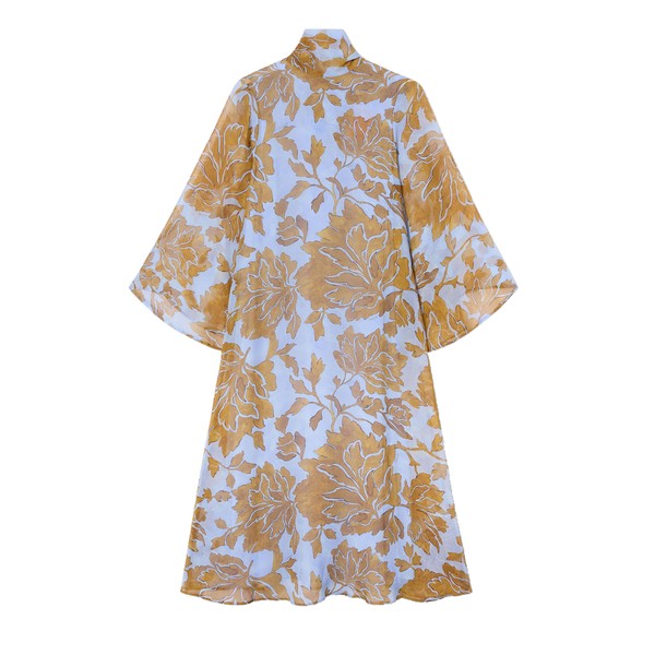 La Double J Magnifico Midi Dress in Tangle Light Blue