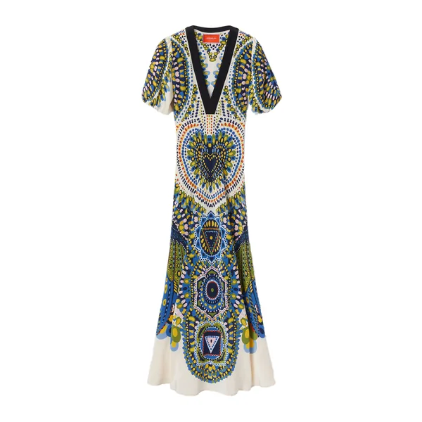 Marlene Dress in Chakra Placée Multicolor