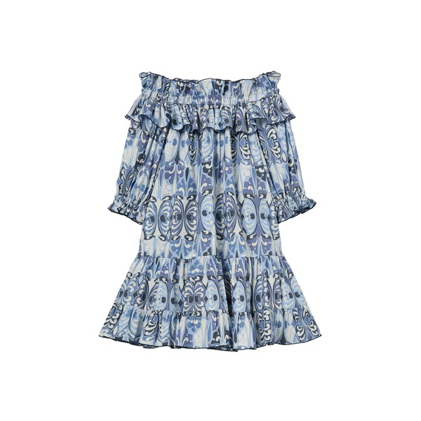 La Double J Mini Breakfast Dress in Cocoon Blue