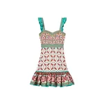 La DoubleJ Mini Gingerbread Dress in Pagoda Placée Rust - Dresses - Milanese Maximalist Fashion at Coveti La Double J Mini Gingerbread Dress in Pagoda Placée Rust